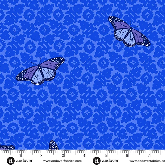 Alison Glass Sun Print Royal Butterfly