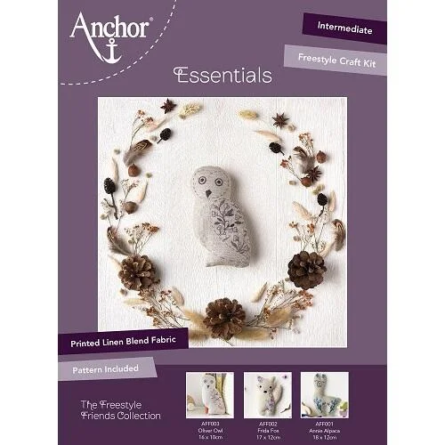 Anchor Embroidery Kit Friends Colllection Oliver Owl