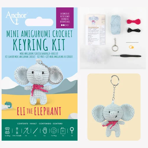 Anchor Mini Key Ring Eli the Elephant