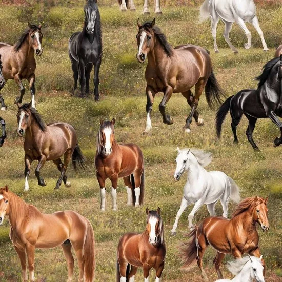 Animals 79350 4 Run Free Horses