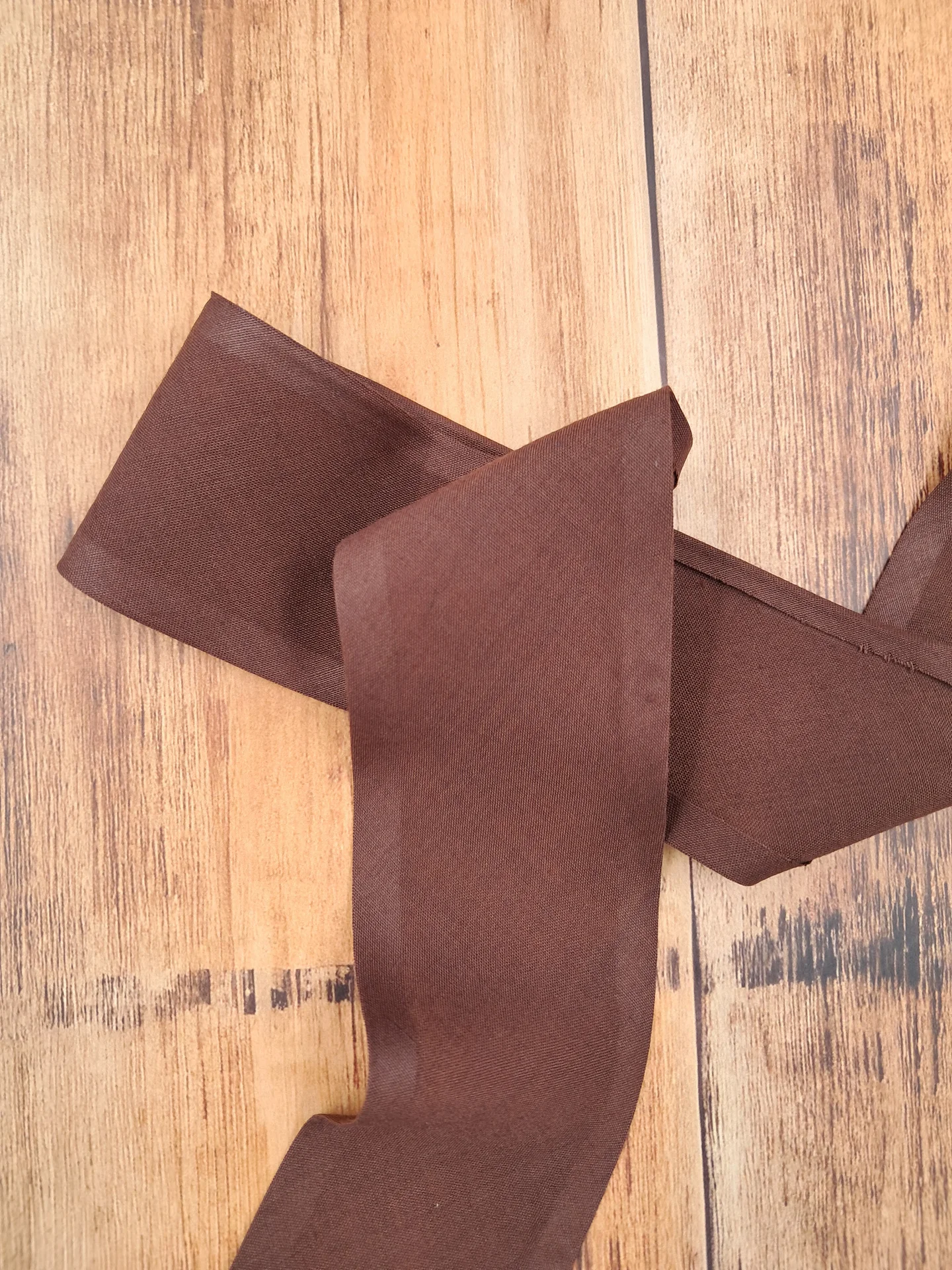 Bias Polyester Cotton 50mm Brown