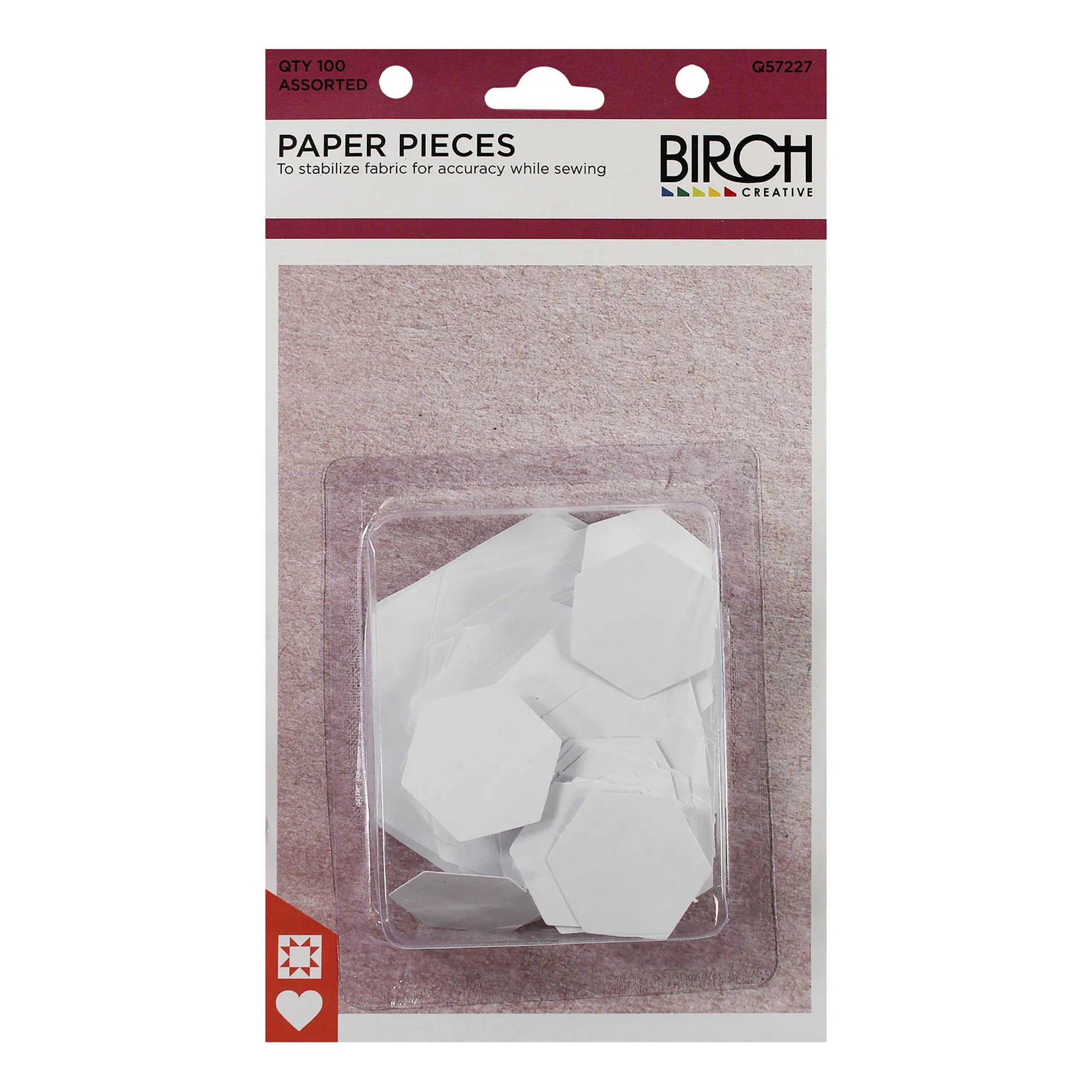 Birch Paper Pieces Hexagon Assorted