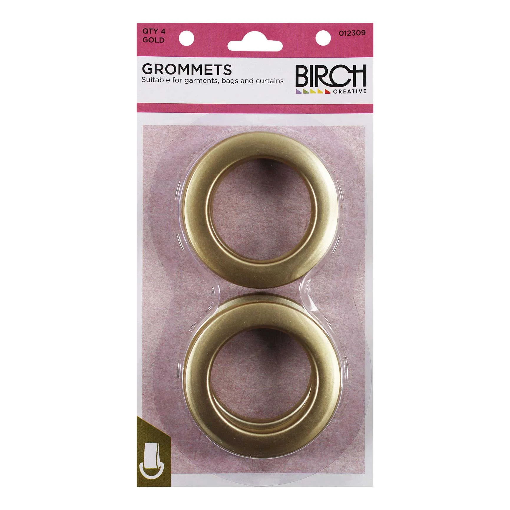 Birch Plastic Grommets Gold 012309