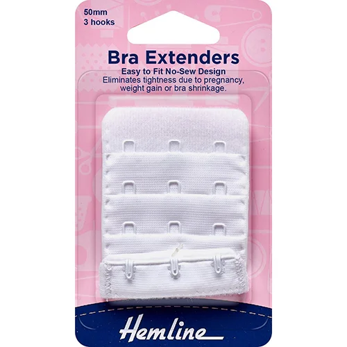 Bra Extender 50mm 3 Hook White