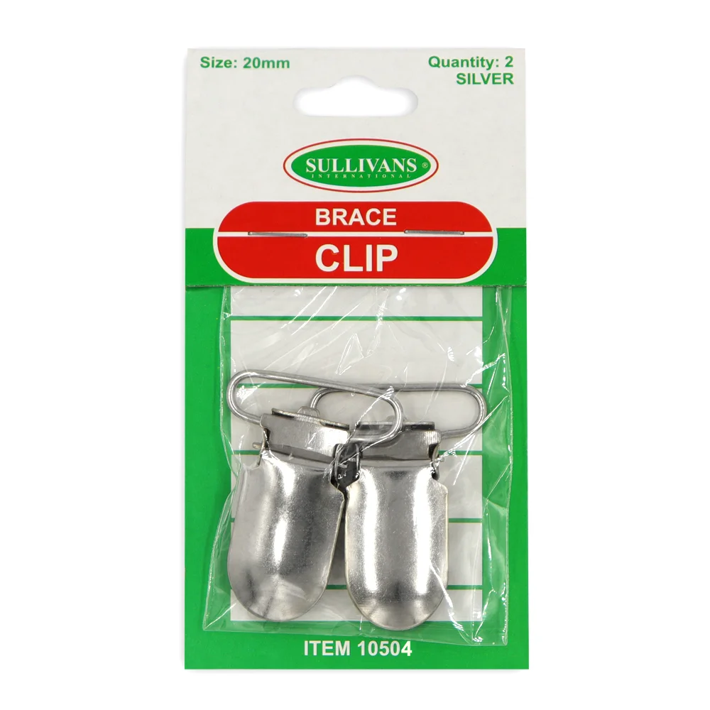 Brace Clip 20mm Silver Sullivans