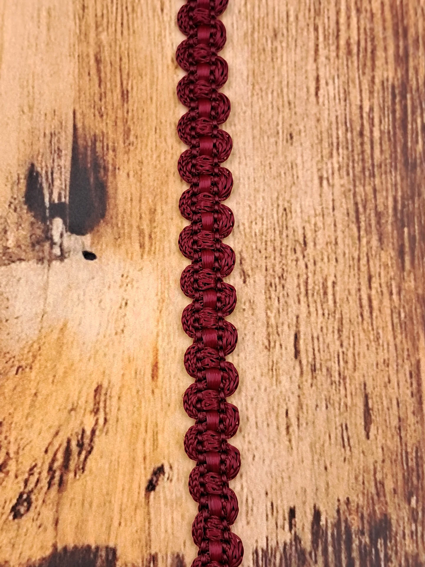 Braid Gimp 8mm Burgundy