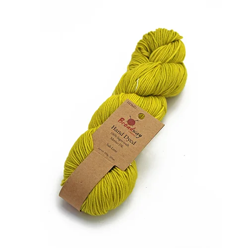 Broadway Merino Hand Dye Hank DK 300 Sub-Lime