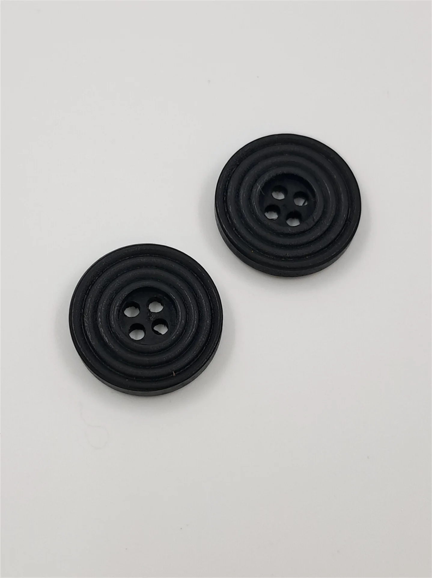 Button 25BL20 Black Circular 20mm