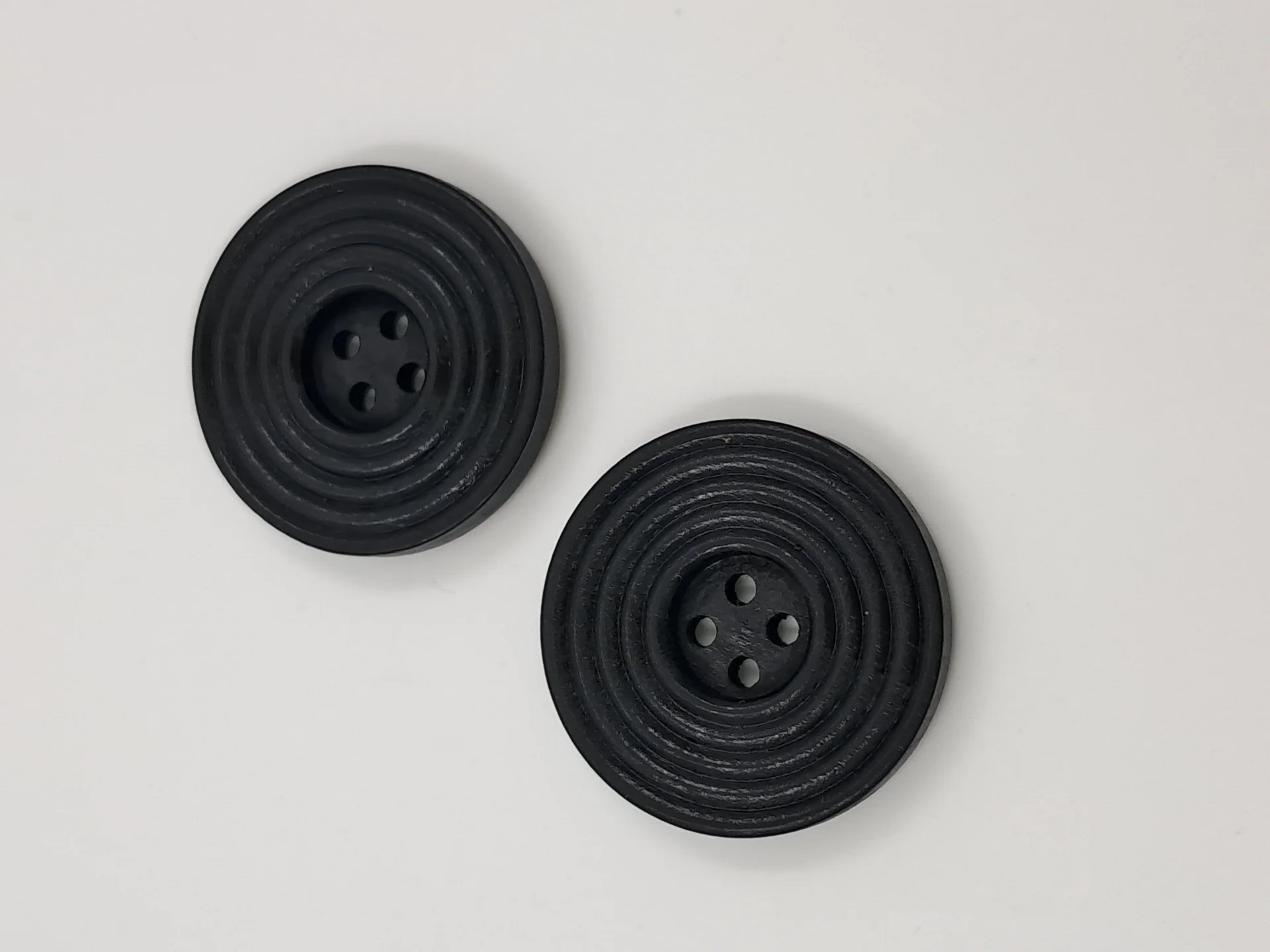 Button 25BL30 Black Circular 30mm