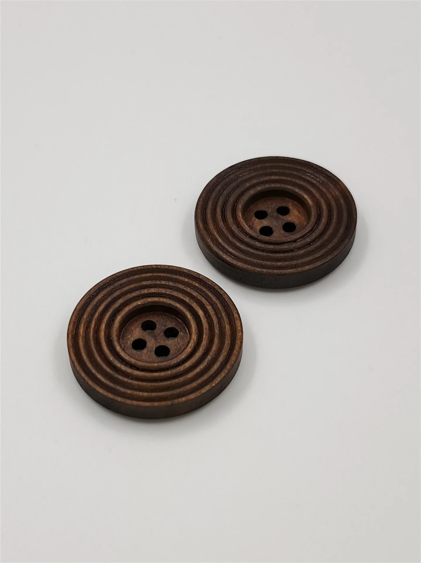 Button 25DB25 Dark Brown Circular 25mm