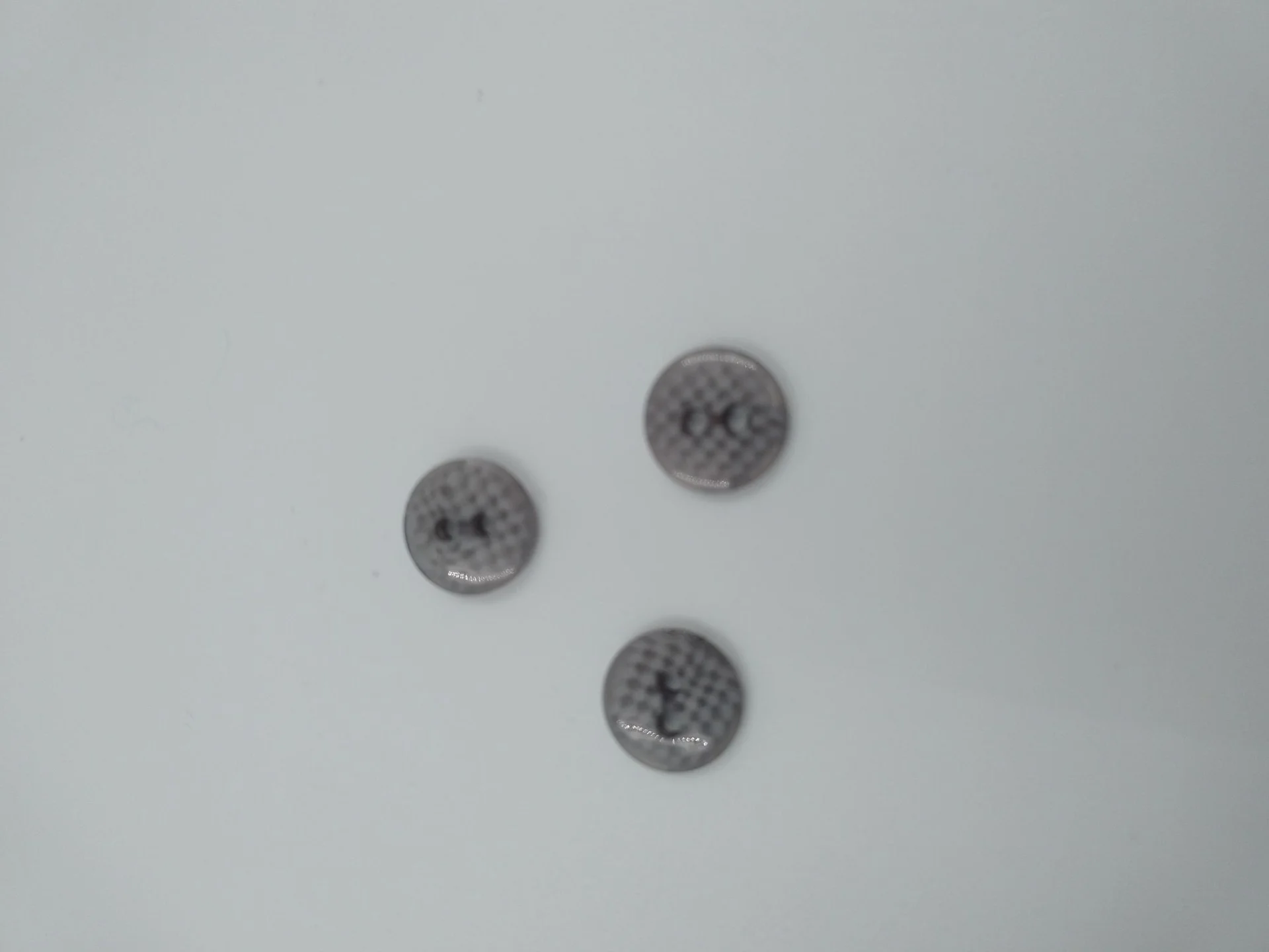 Button CL 166 Grey Check