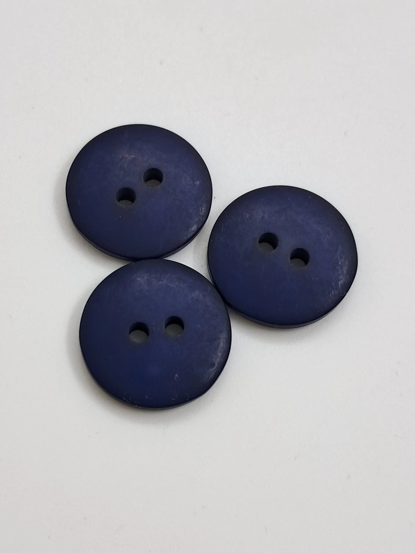 Button Navy 16mm 2 Hole