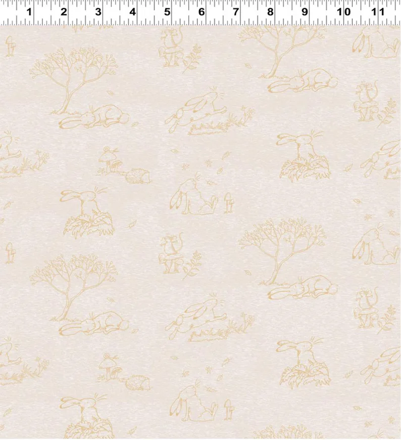 Children Guess How Much I Love You Toile Light Khaki