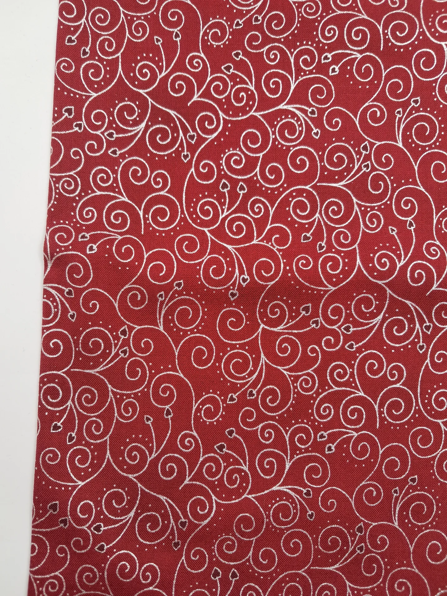 Christmas Stof We Love Heart Swirl