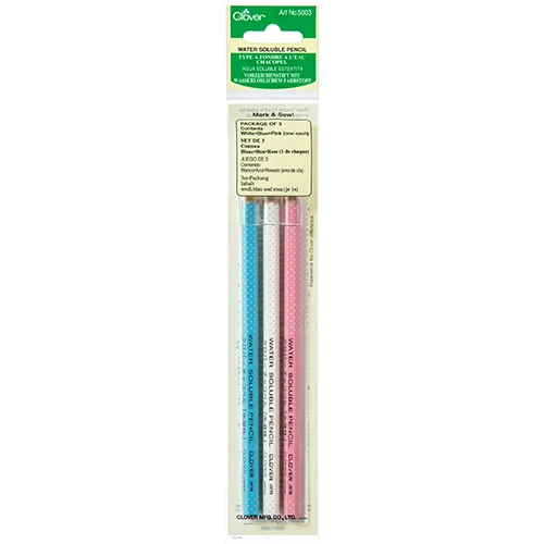 Clover Pencil Water Soluable Pack of 3