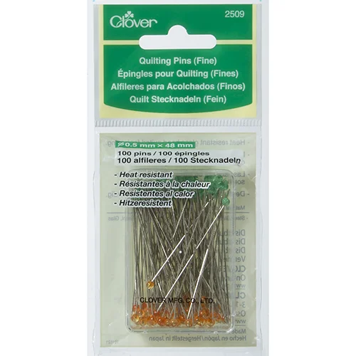Clover Quilting Pins Fine CV 2509