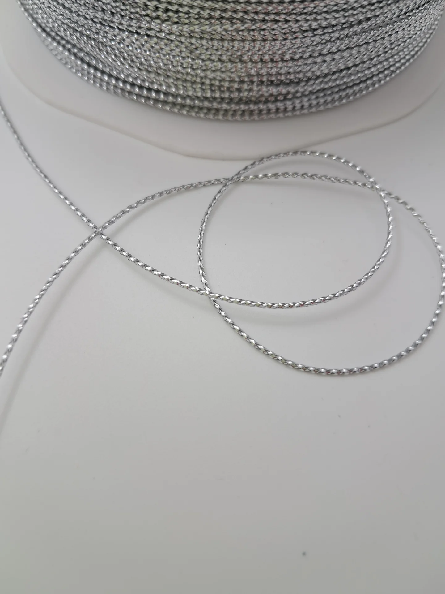 Cord Silver Metallic 1mm