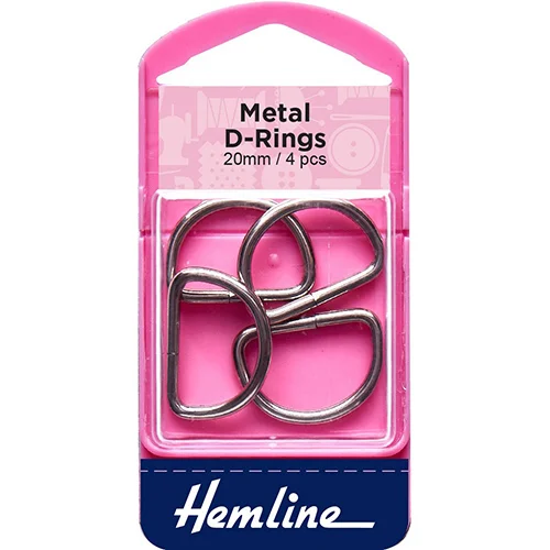 D Rings Pack of 4 20mm