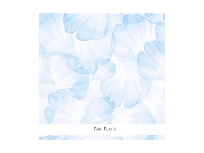 DMC Printed 14ct Aida Blue Petals