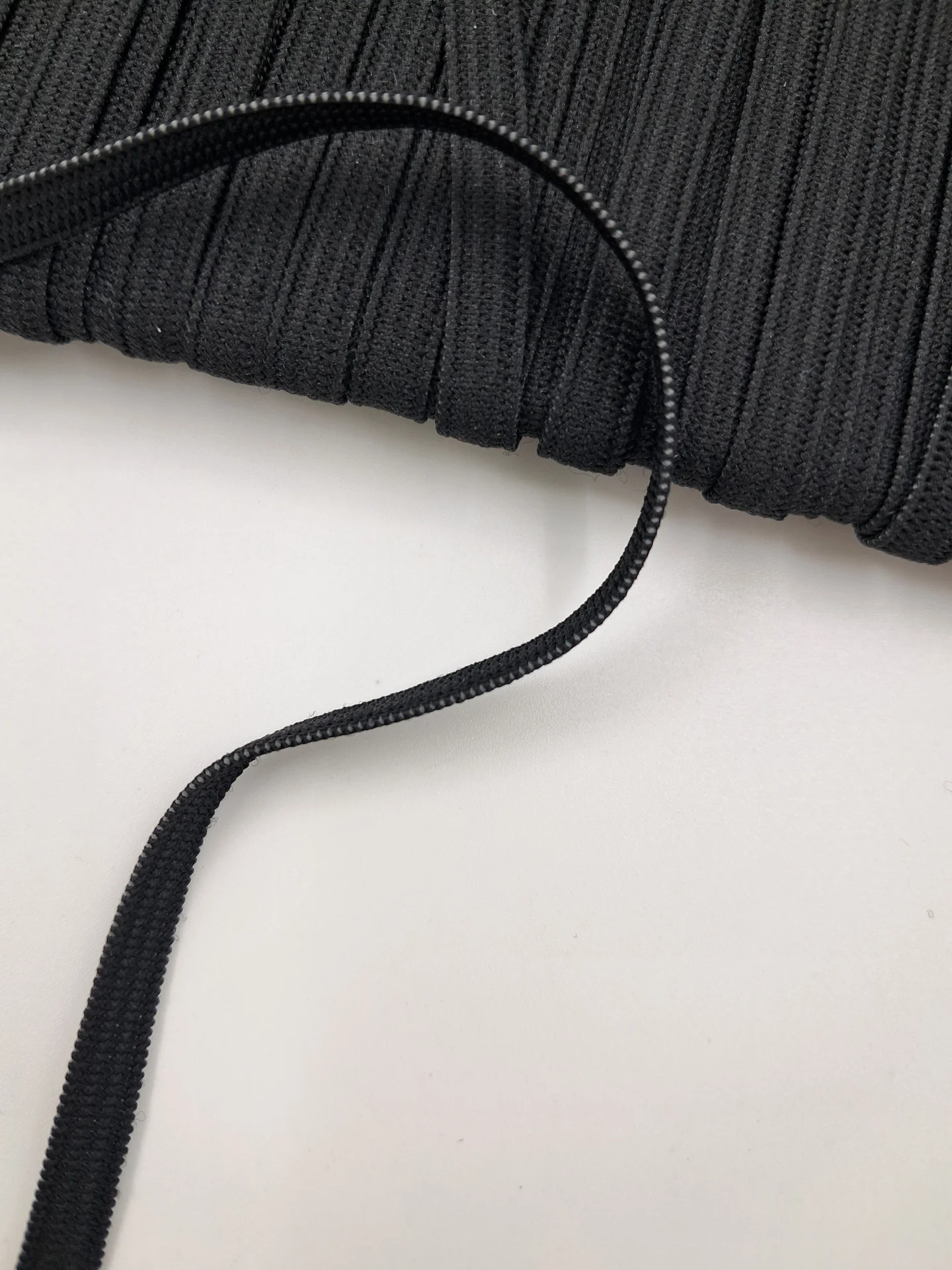 Elastic 6mm Black Woven EL 201