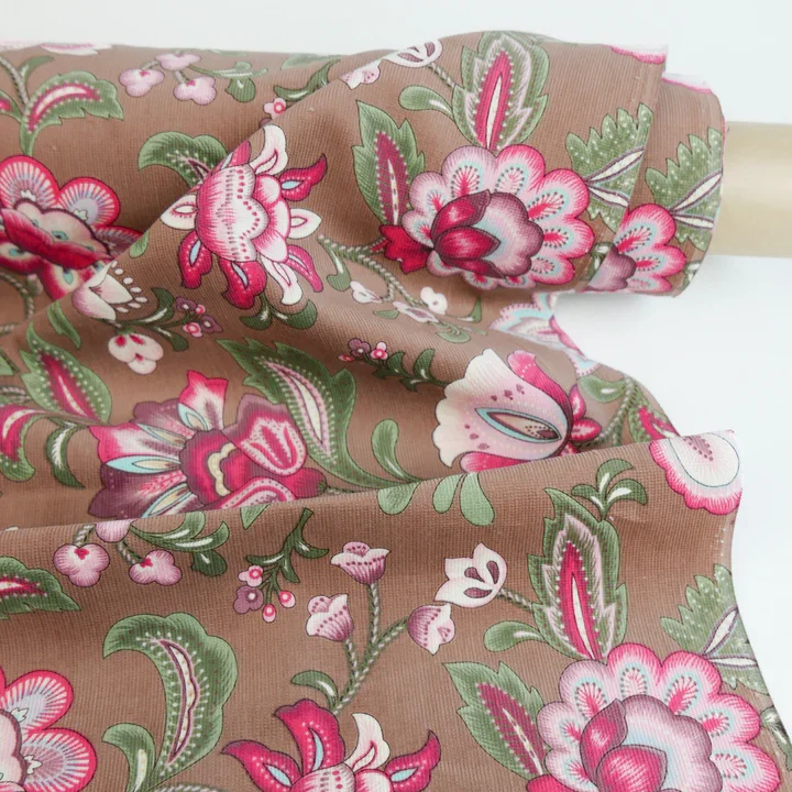 Fabric Agatha Cotton Corduroy Mocha