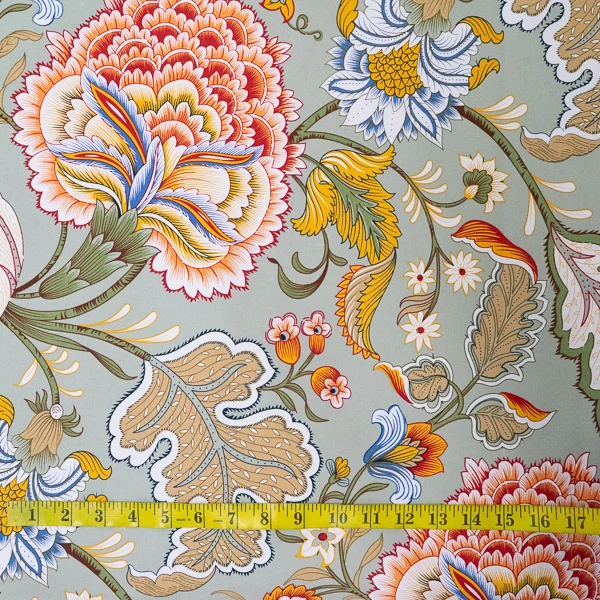 Fabric Canvas Mint Floral