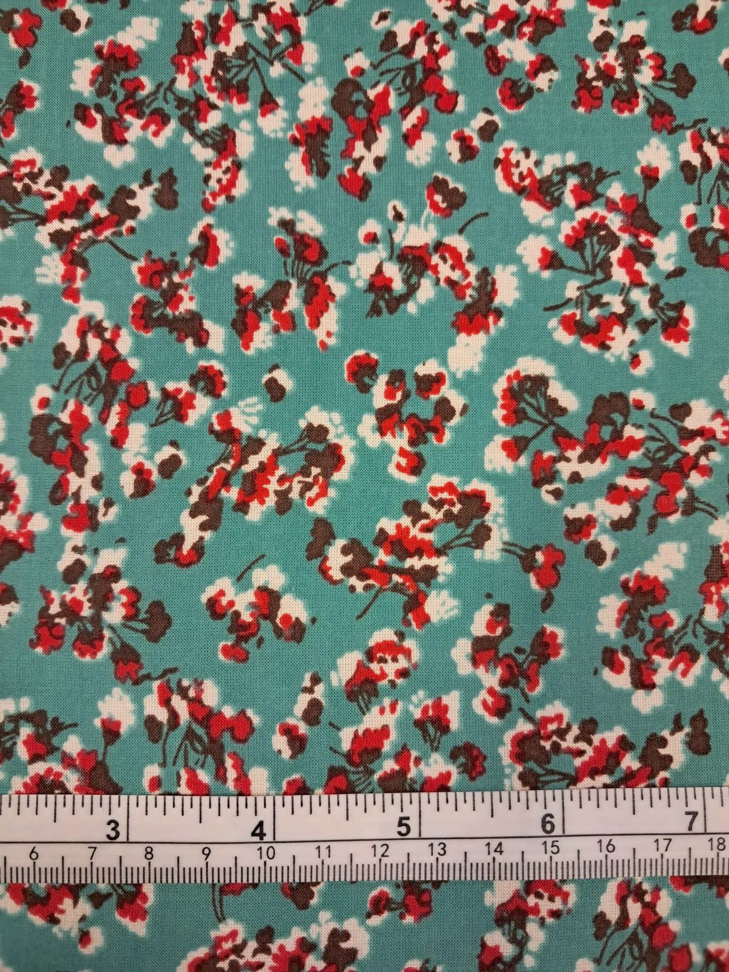 Fabric Carnation Viscose Print