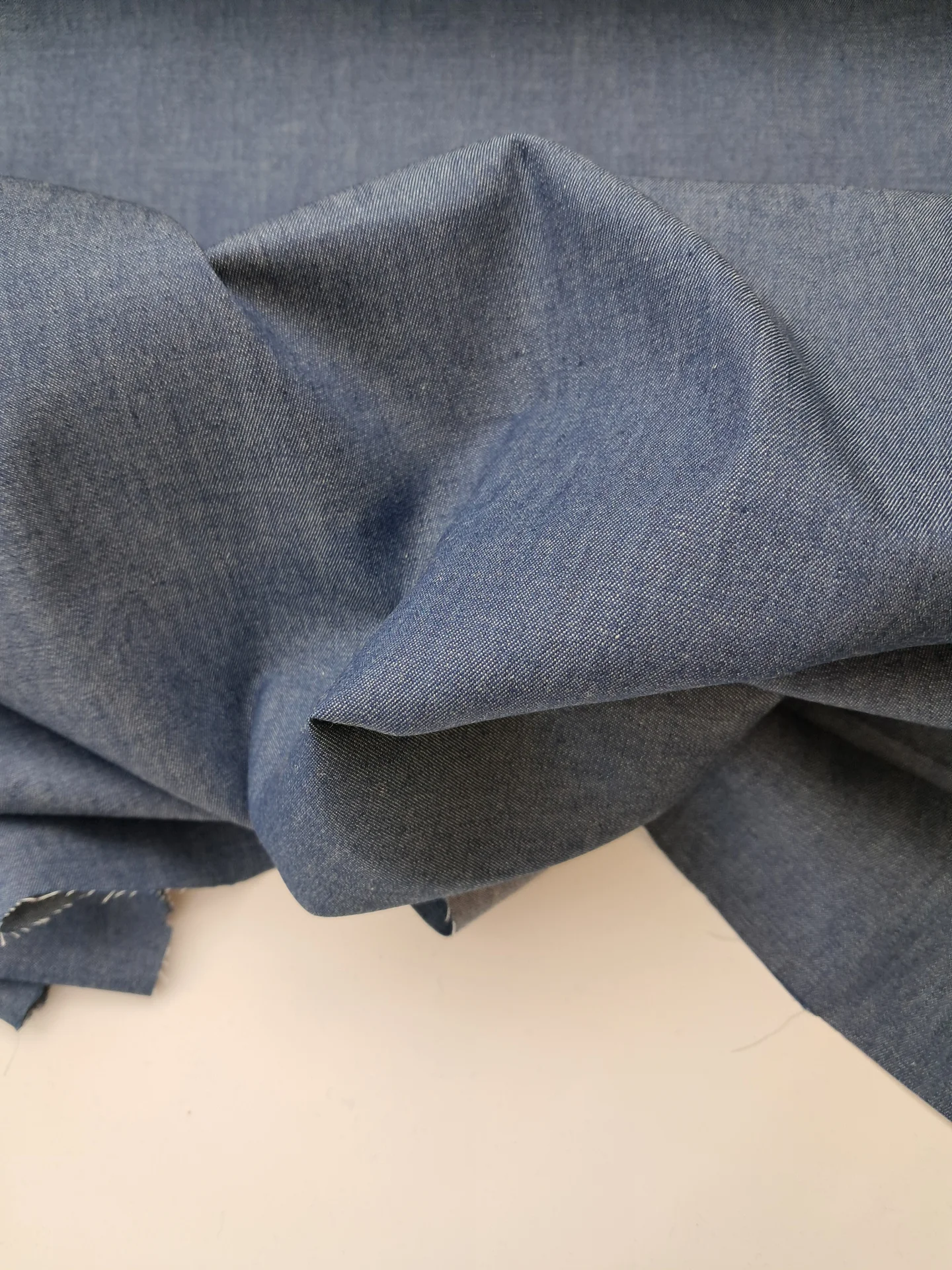 Fabric Chambray Plain Dark