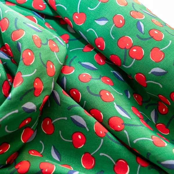 Fabric Cherry Emerald