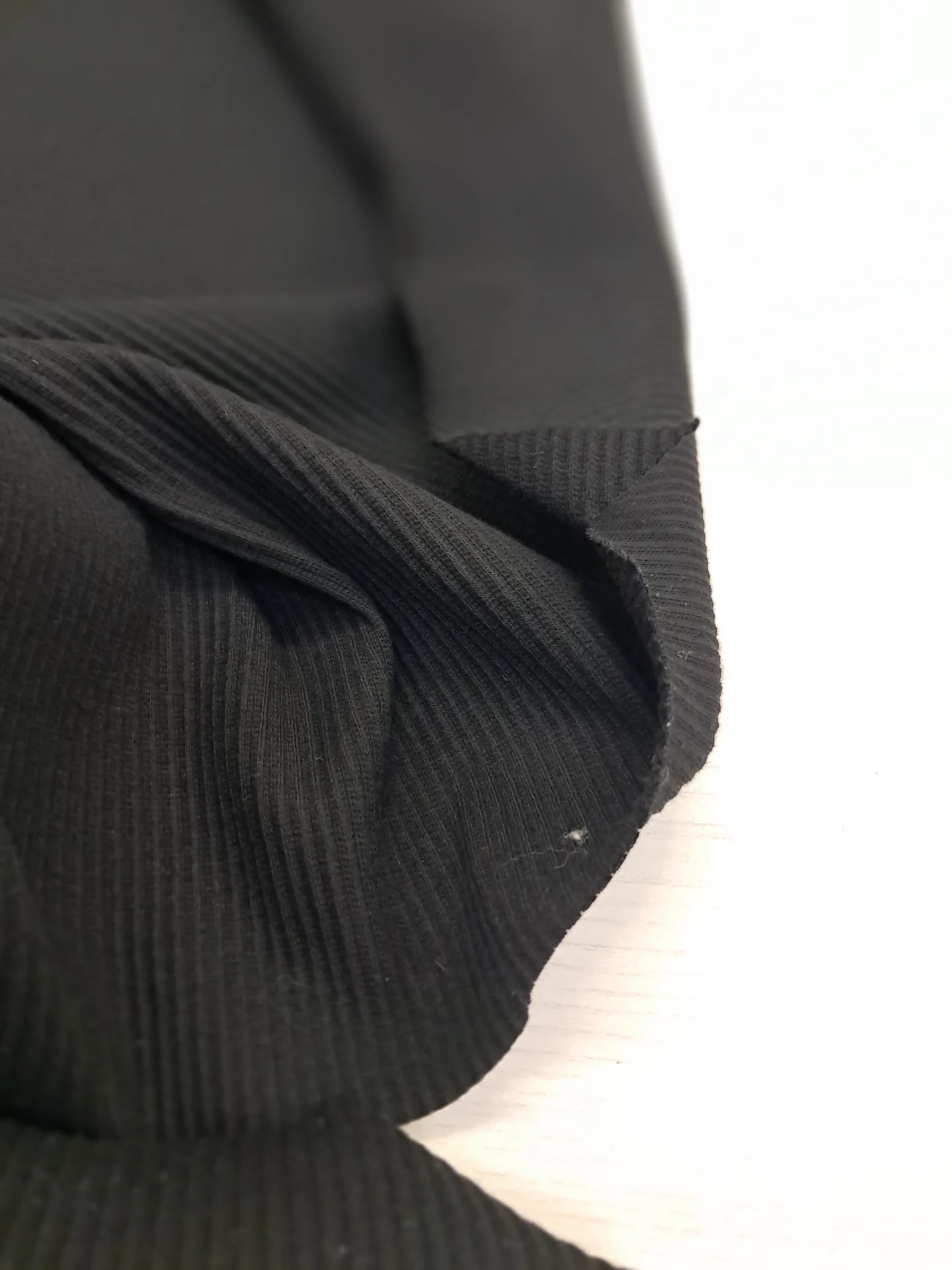 Fabric Corded Rib Black