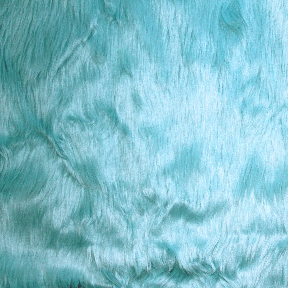 Fabric Faux Fur 75cm Baby Blue