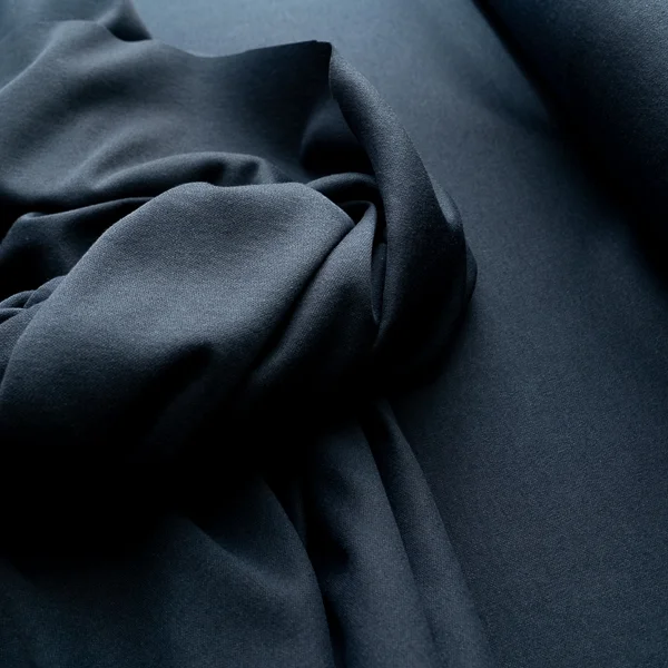 Fabric Interlock Knit Poly Cotton Navy