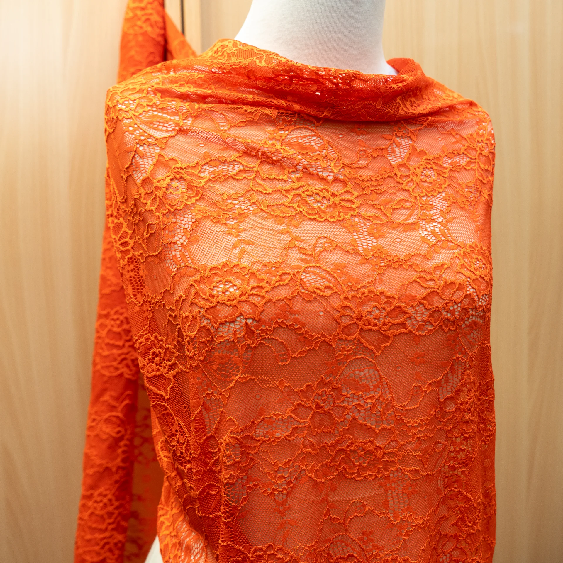 Fabric Lace 1595 Fiesta Orange