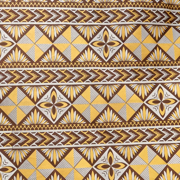 Fabric Metallic Print Brown