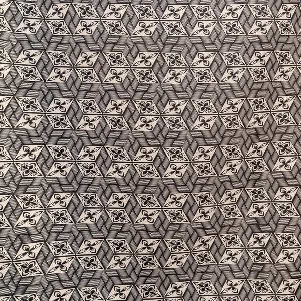 Fabric Mini Matt Print Black White