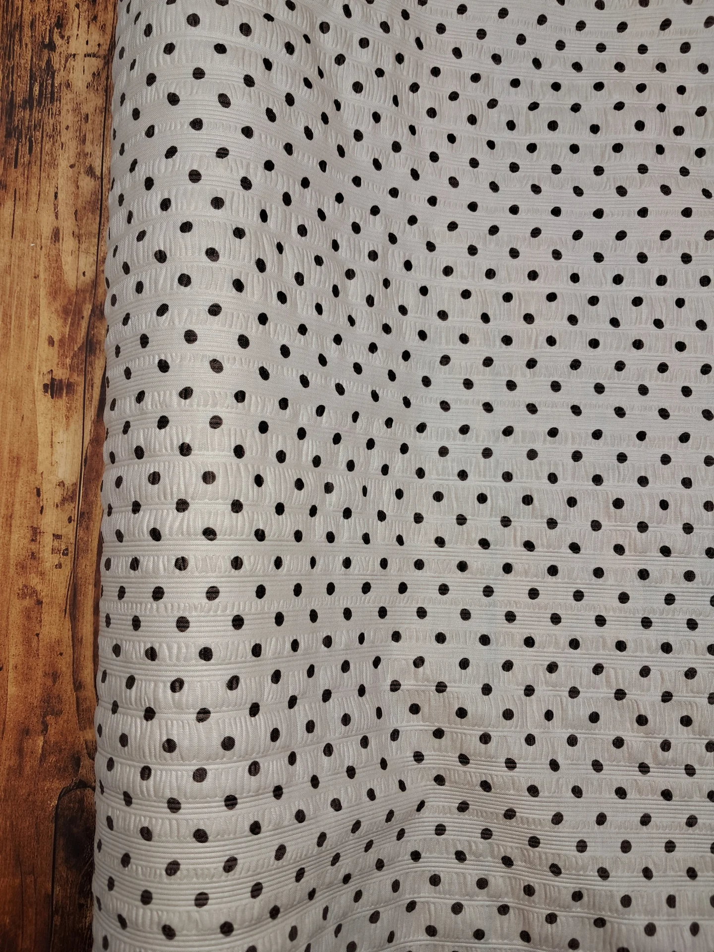 Fabric Paloma Spot Seersucker Coffee Spot
