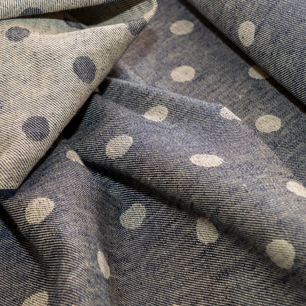 Fabric Polka Dot Rock Navy