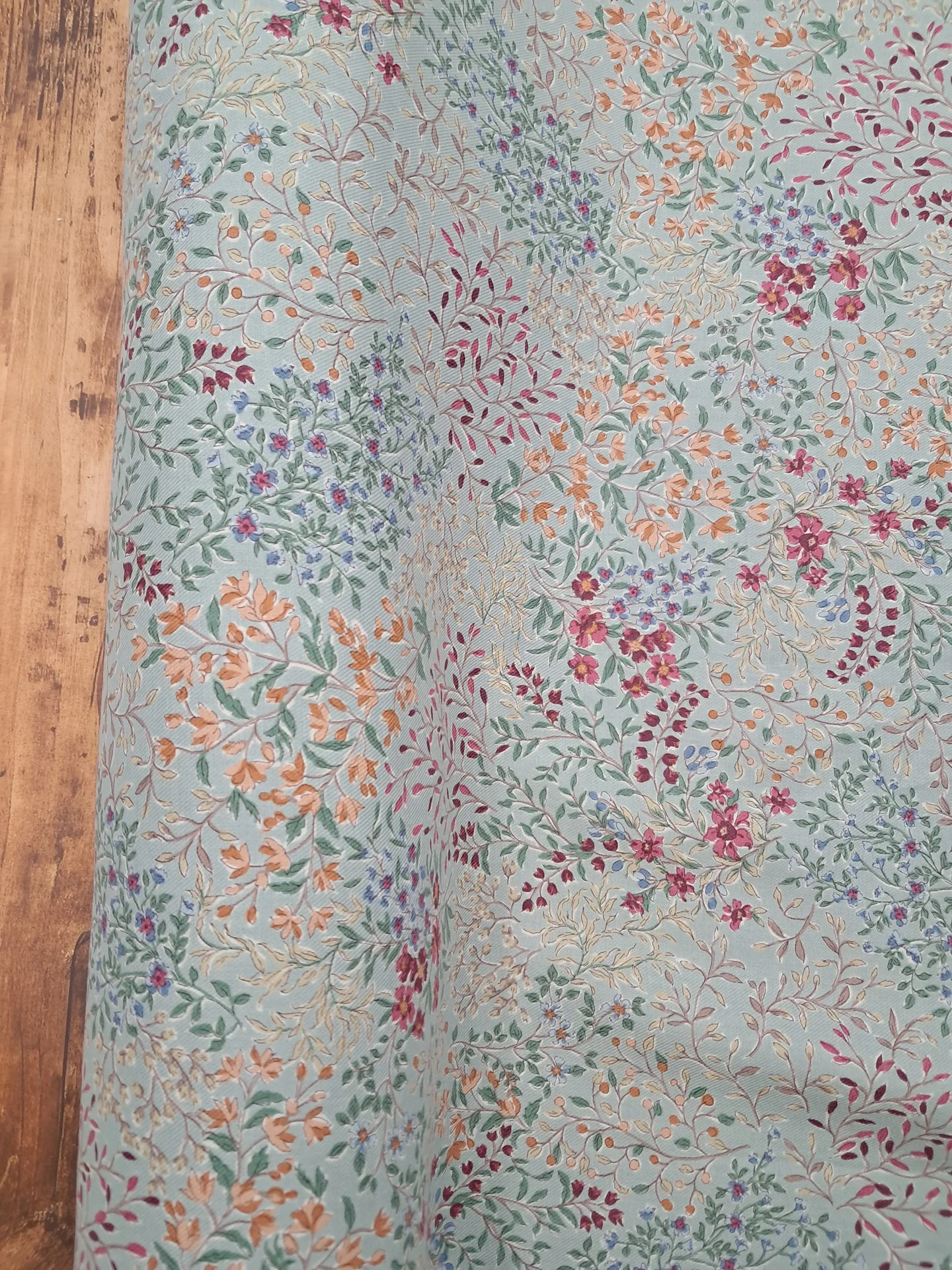 Fabric Sage Floral Viyella Print