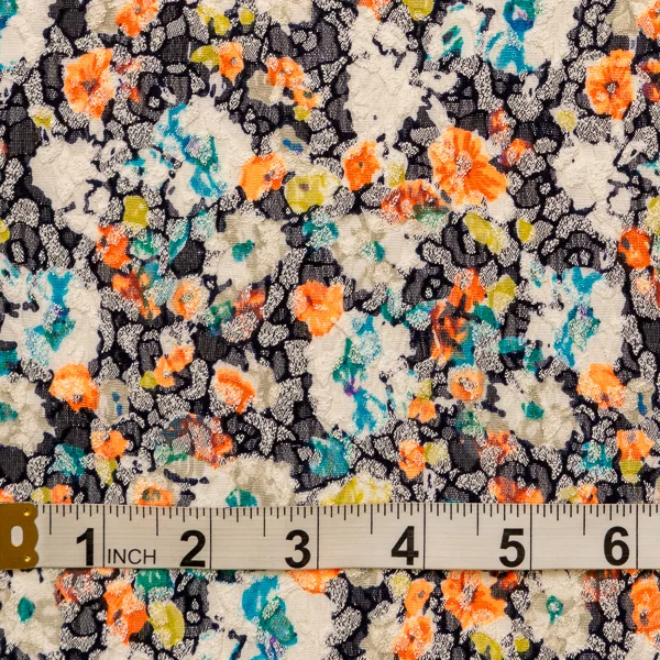 Fabric Tortellini Embroidered Lace Look