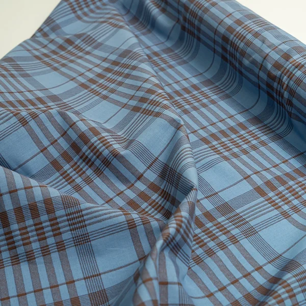 Fabric Valetri Blue Tan