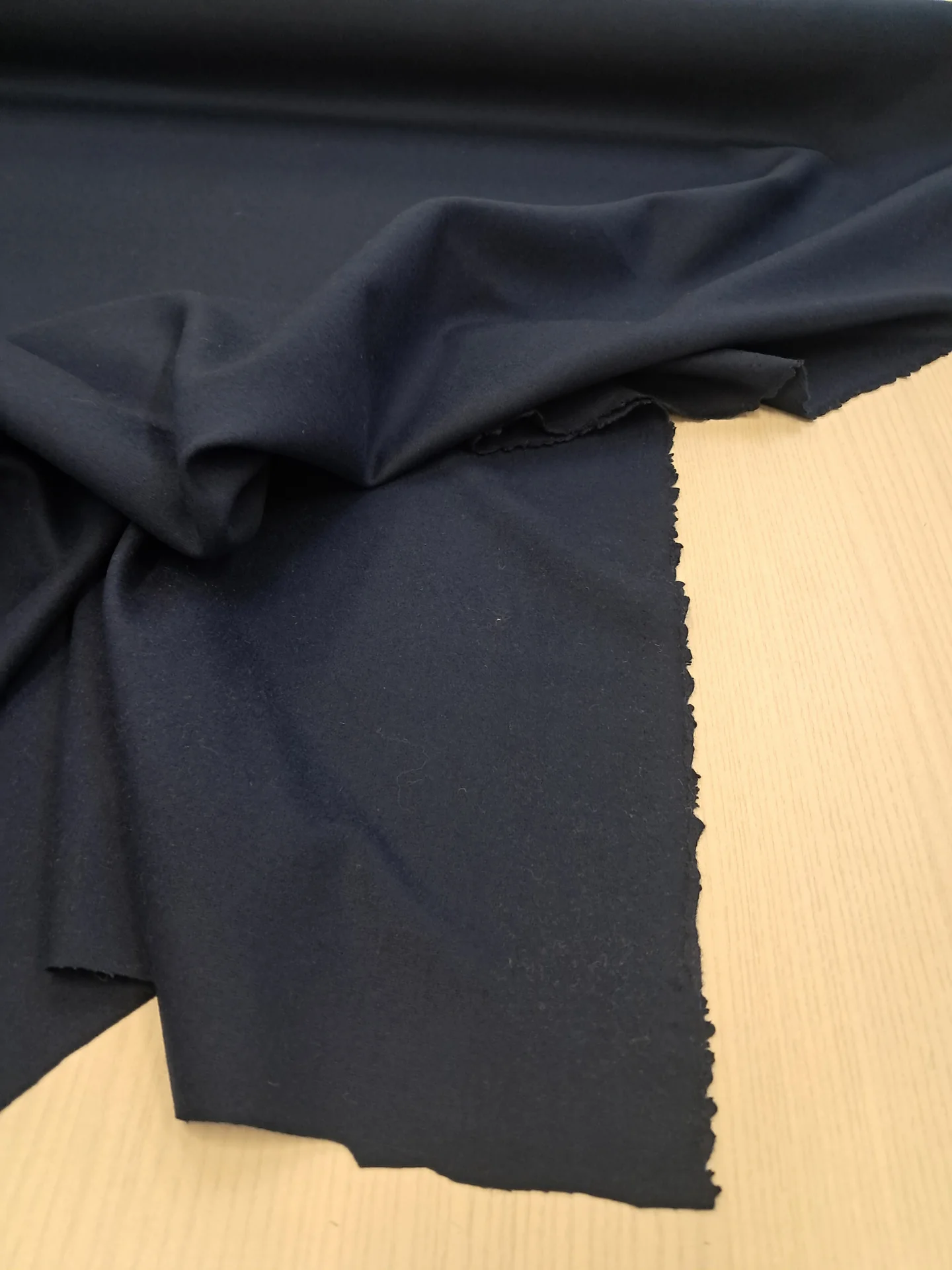 Fabric Wool Viscose Navy RJ