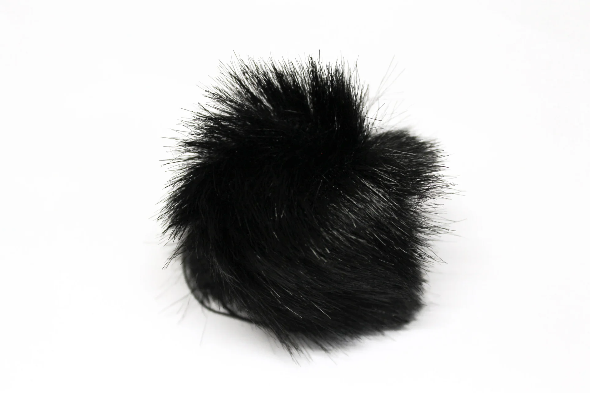 Fake Fur Pom Pom 45mm Colour 3 Black