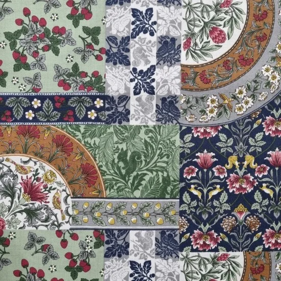 Flowers Muko Black Green Tiles
