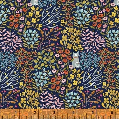 Flowers Paint Town Cat In Bushes