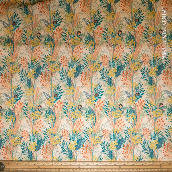 Forest Fairies 25799 Deep Peach Branches and Fairies