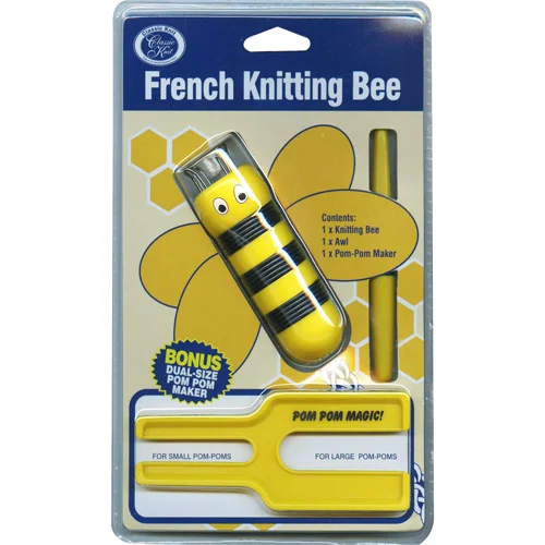 French Knitting and Pom Pom Set Yel