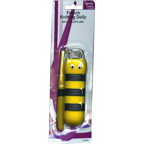 French Knitting Dolly With Awl