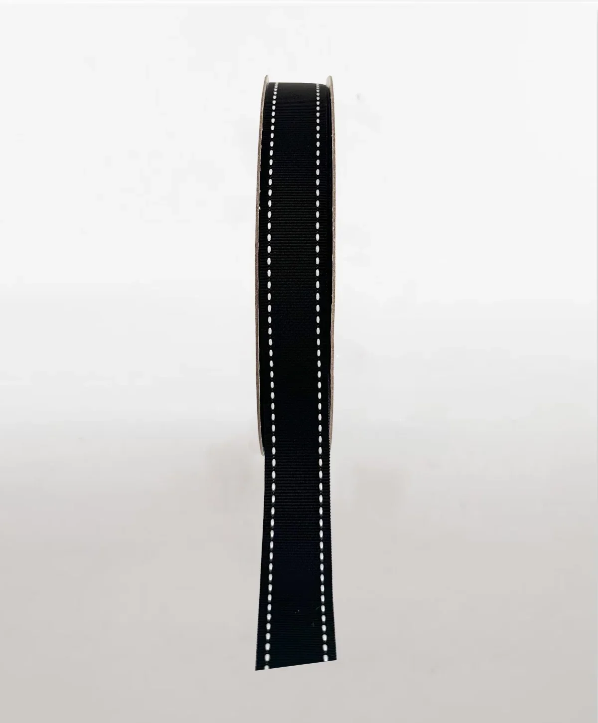 Grosgrain Black Stitch 9mm