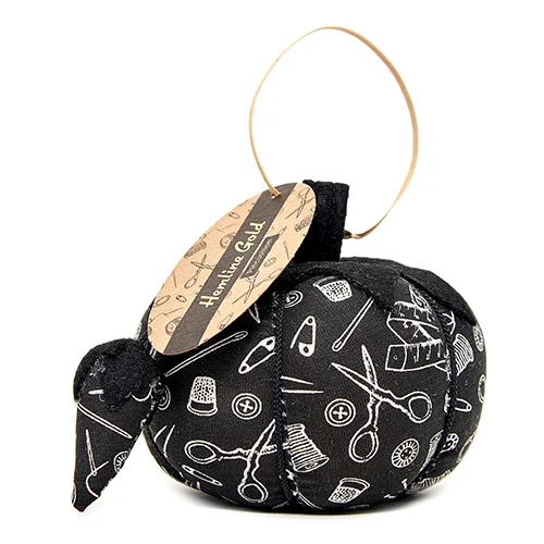 Hemline Tomato Pin Cushion Blk Wht