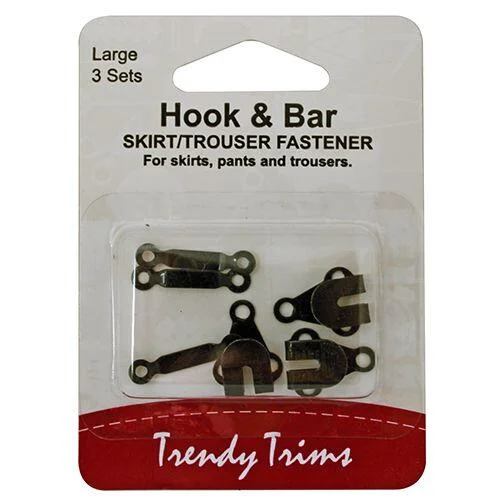 Hook and Bar Sets Black Lge
